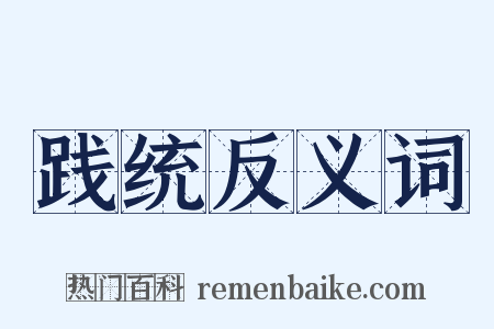 践统反义词是什么意思的图片